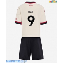 Camisa de time de futebol Liverpool Alexander Isak #9 Replicas 2º Equipamento Infantil 2025-26 Manga Curta (+ Calças curtas)